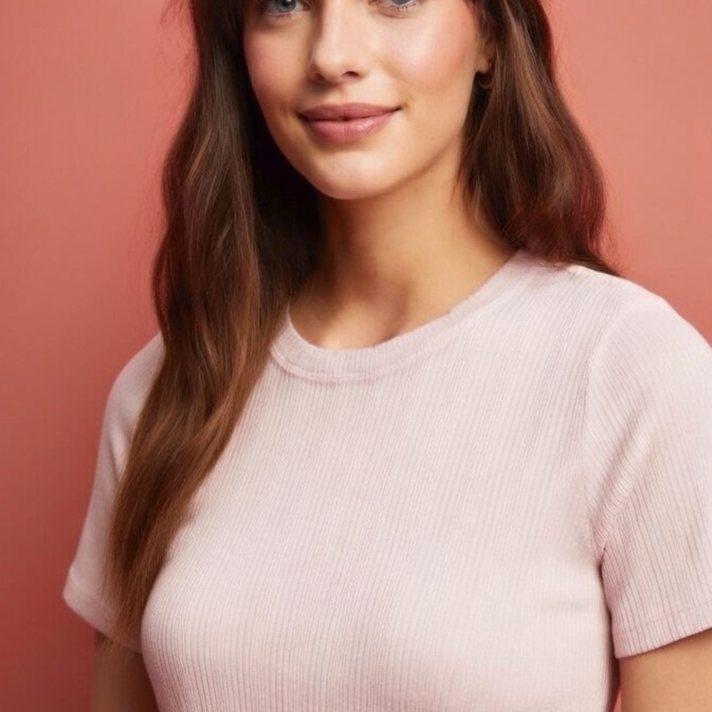 ANTHROPOLOGIE / CLOTH & STONE Ribbed Tee - Picture 3 of 15